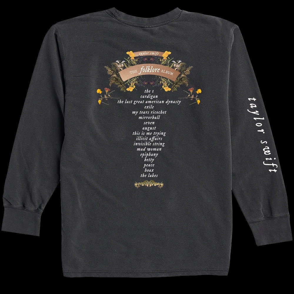 Taylor Swift Folklore Folk songs long sleeve top